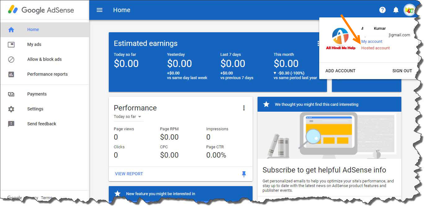  Convert AdSense Hosted to Non-hosted Account