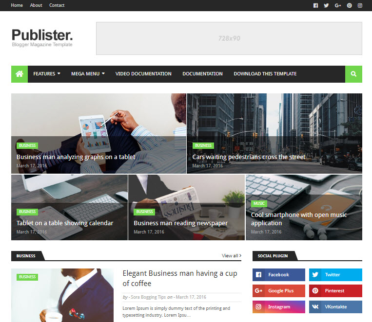 Publister Template