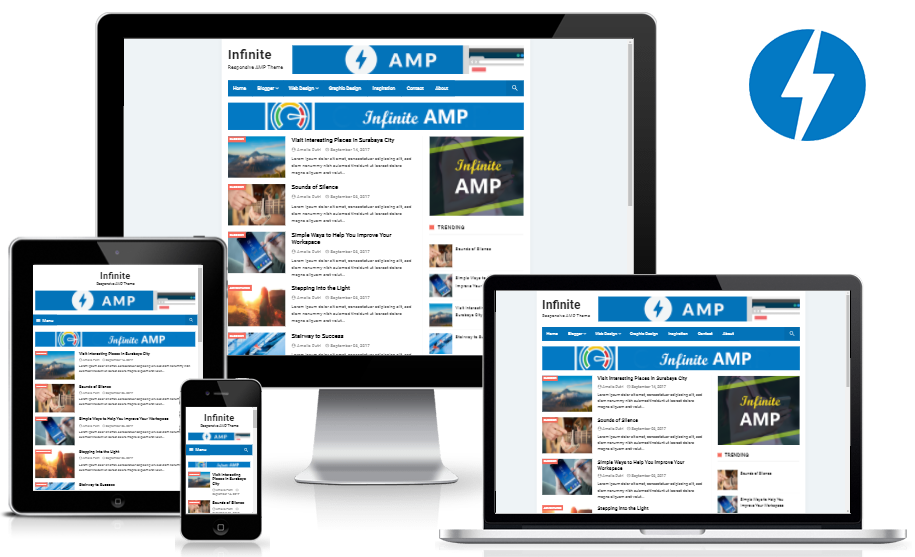 Infinite AMP Blogger Template Free Download 2020
