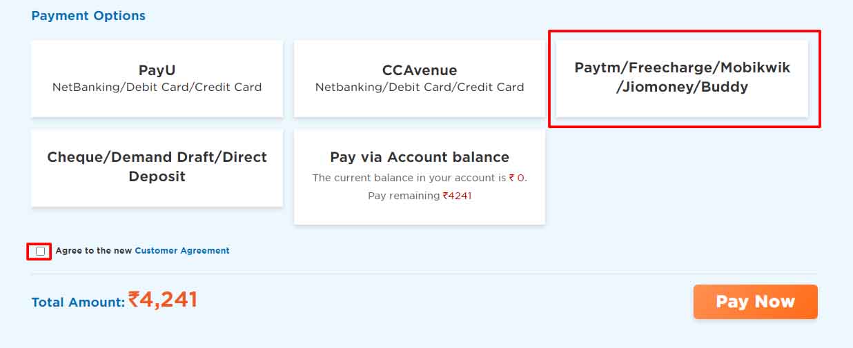 Choose Payment Method